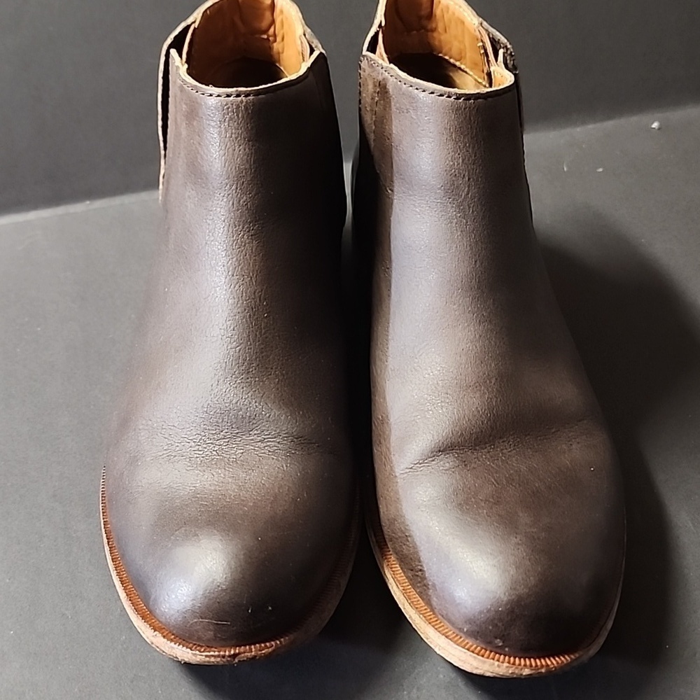 Kork-Ease Dark Brown Ankle Booties